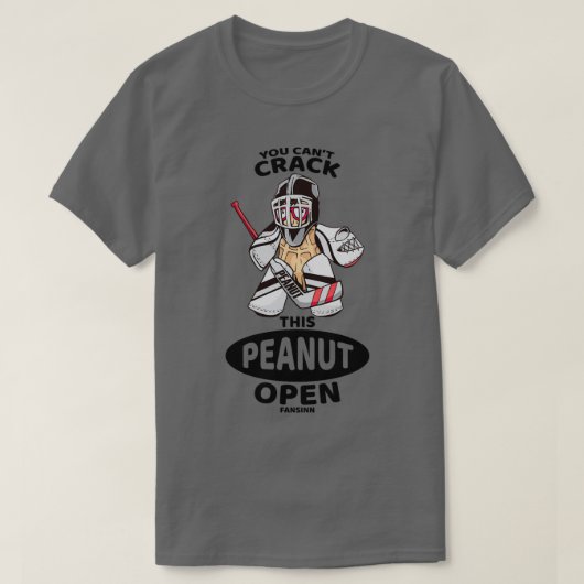 Peanut speelt ijshockey t-shirt (Design voorkant)