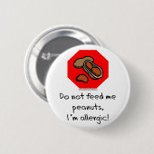 Peanut Stop! Ronde Button 5,7 Cm (Voorkant /achterkant)