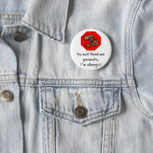 Peanut Stop! Ronde Button 5,7 Cm (In situ)