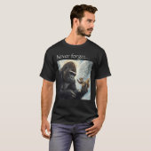 Peanut the Squirrel and Harambe Never Forget  T-shirt (Voorkant volledig)