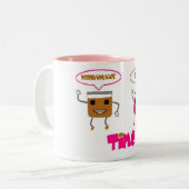 Peanutboterjelly TIME Tweekleurige Koffiemok (Voorkant links)