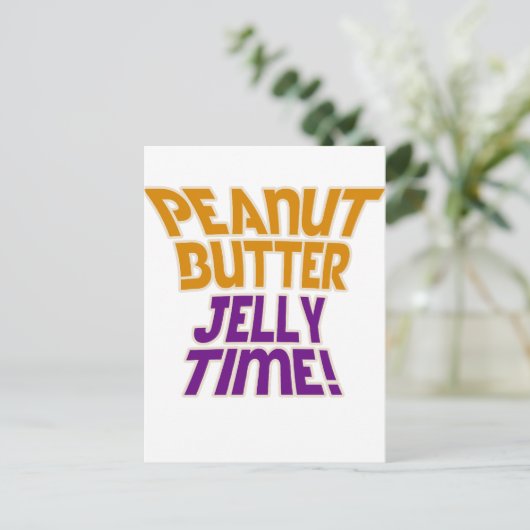 Peanutboterjeltijd Briefkaart (Staand voorkant)