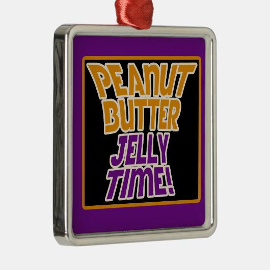 Peanutboterjeltijd Metalen Ornament (Rechts)