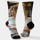 Peanutbutter and Jelly Sandwich Custom Sokken (Gebogen)