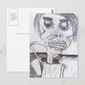 Peanuthead Vs. Reflux Briefkaart (Voorkant / Achterkant)