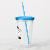 Peanuts | 3 persoons sneeuwman acryl drinkbeker (Links)