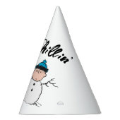 Peanuts | 3 persoons sneeuwman feesthoedjes (Rechts)