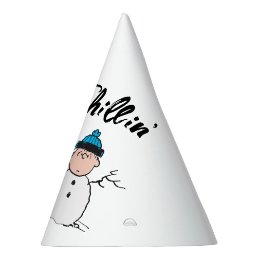 Peanuts | 3 persoons sneeuwman feesthoedjes (Rechts)