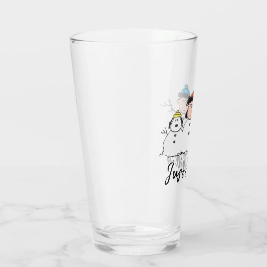 Peanuts | 3 persoons sneeuwman glas (Rechts)