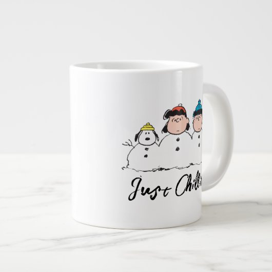 Peanuts | 3 persoons sneeuwman grote koffiekop (Voorkant rechts)