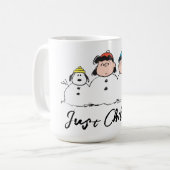 Peanuts | 3 persoons sneeuwman koffiemok (Voorkant links)