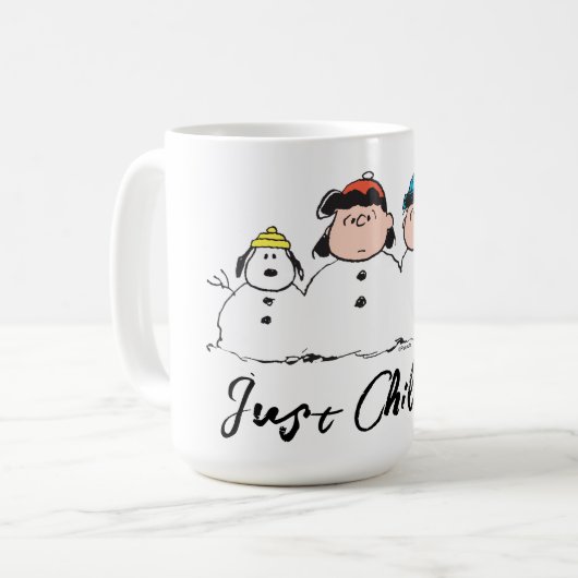 Peanuts | 3 persoons sneeuwman koffiemok (Voorkant links)