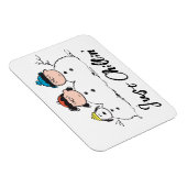 Peanuts | 3 persoons sneeuwman magneet (Rechterzijde)