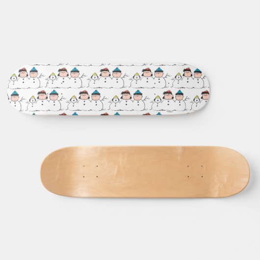 Peanuts | 3 persoons sneeuwman persoonlijk skateboard (Horizontaal)