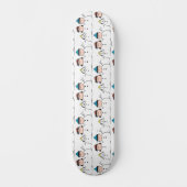 Peanuts | 3 persoons sneeuwman persoonlijk skateboard (Voorkant)