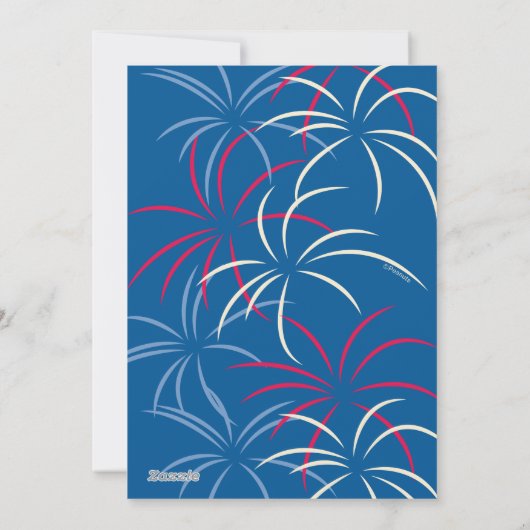 Peanuts 4 juli picknick feestdagenkaart (Achterkant)