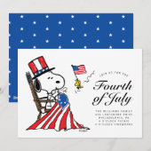 Peanuts 4 juli picknick feestdagenkaart (Voorkant / Achterkant)