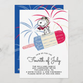 Peanuts 4 juli picknick feestdagenkaart (Voorkant / Achterkant)