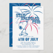 Peanuts 4 juli Star Spangled Fun Feestdagenkaart (Voorkant / Achterkant)