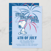 Peanuts 4 juli Star Spangled Fun Feestdagenkaart (Voorkant / Achterkant)