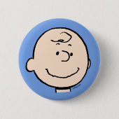 Peanuts | A Charlie Brown Smile Ronde Button 5,7 Cm (Voorkant)