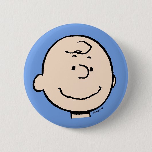 Peanuts | A Charlie Brown Smile Ronde Button 5,7 Cm (Voorkant)