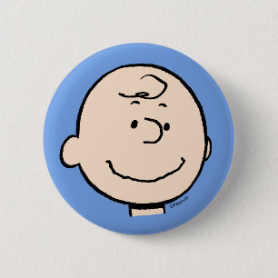 Peanuts   A Charlie Brown Smile Ronde Button 5,7 Cm