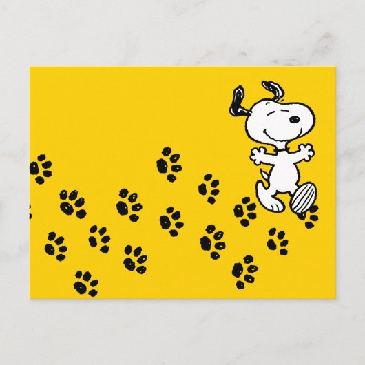 Peanuts | Afdrukpad Snoopy Paw Briefkaart (Voorkant)