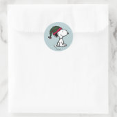 Peanuts | Alle versieringen Ronde Sticker (Tas)