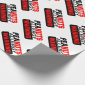 Peanuts Allergy Warning Cadeaupapier (Hoek)