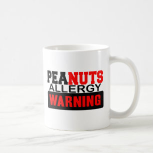 Peanuts Allergy Warning Koffiemok