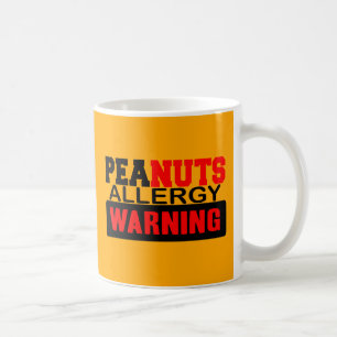 Peanuts Allergy Warning Koffiemok