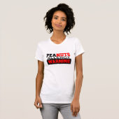 Peanuts Allergy Warning T-shirt (Voorkant volledig)