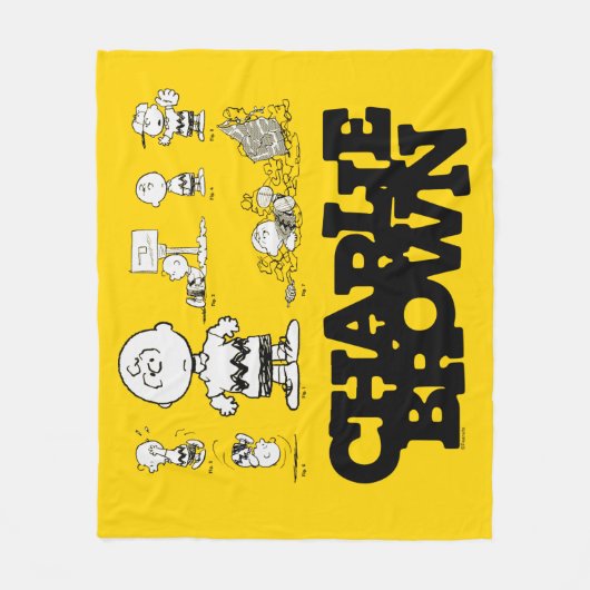 Peanuts | Always Charlie Brown Fleece Deken (Voorkant)