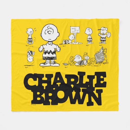 Peanuts | Always Charlie Brown Fleece Deken (Voorkant (Horizontaal))
