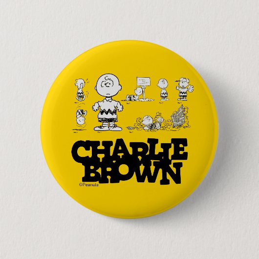 Peanuts | Always Charlie Brown Ronde Button 5,7 Cm (Voorkant)