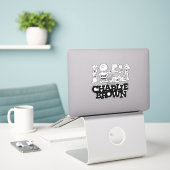 Peanuts | Always Charlie Brown Sticker (Laptop op bureau)