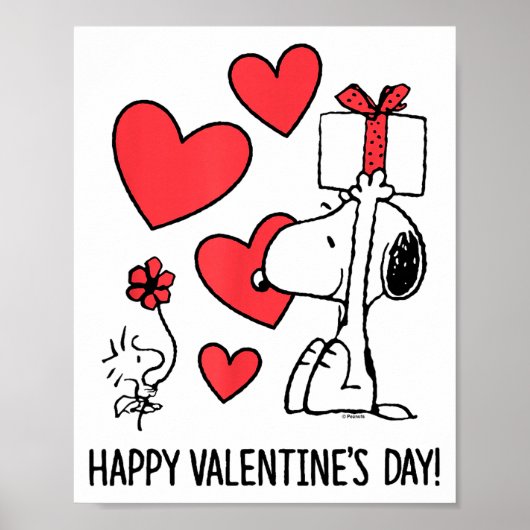 Peanuts - And Happy Valentines Day Hearts  Poster (Voorkant)