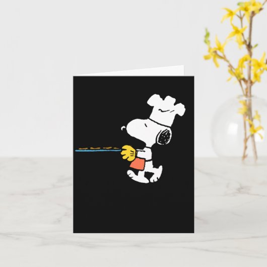 Peanuts Baking Cookies  Kaart (Gele Bloem)