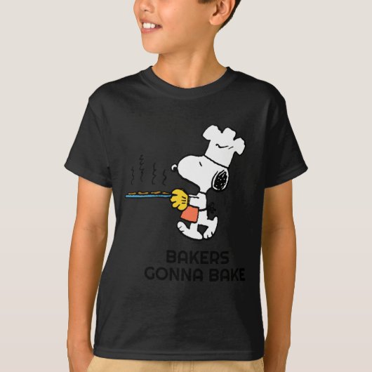 Peanuts Baking Cookies  T-shirt (Voorkant)
