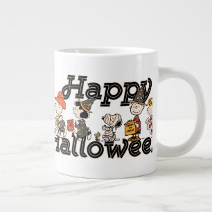 Peanuts-bende Happy Halloween-optocht Grote Koffiekop