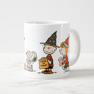 Peanuts-bende Happy Halloween-optocht Grote Koffiekop