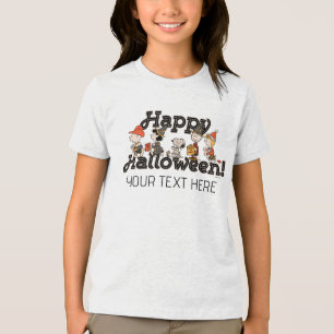 Peanuts-bende Happy Halloween-optocht Tri-Blend Shirt