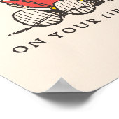 Peanuts Best Wishes Graduation Snoopy Reading Poster (Hoek)