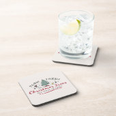 Peanuts | Boerderij Verse kerstbomen Bier Onderzetter (Rechterzijde)