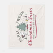 Peanuts | Boerderij Verse kerstbomen Fleece Deken (Voorkant)