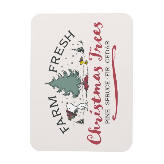 Peanuts | Boerderij Verse kerstbomen Magneet (Verticaal)
