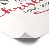 Peanuts | Boerderij Verse kerstbomen Poster (Hoek)