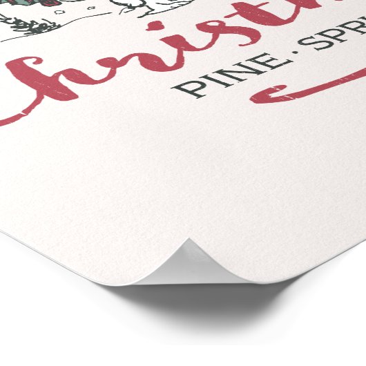 Peanuts | Boerderij Verse kerstbomen Poster (Hoek)