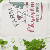 Peanuts | Boerderij Verse kerstbomen Theedoek (Gevouwen)